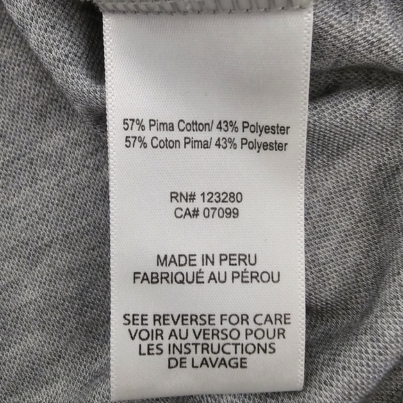 TravisMathew Gray Polo Shirt XL Pima Cotton Blend Golf Casual - Picture 5 of 7